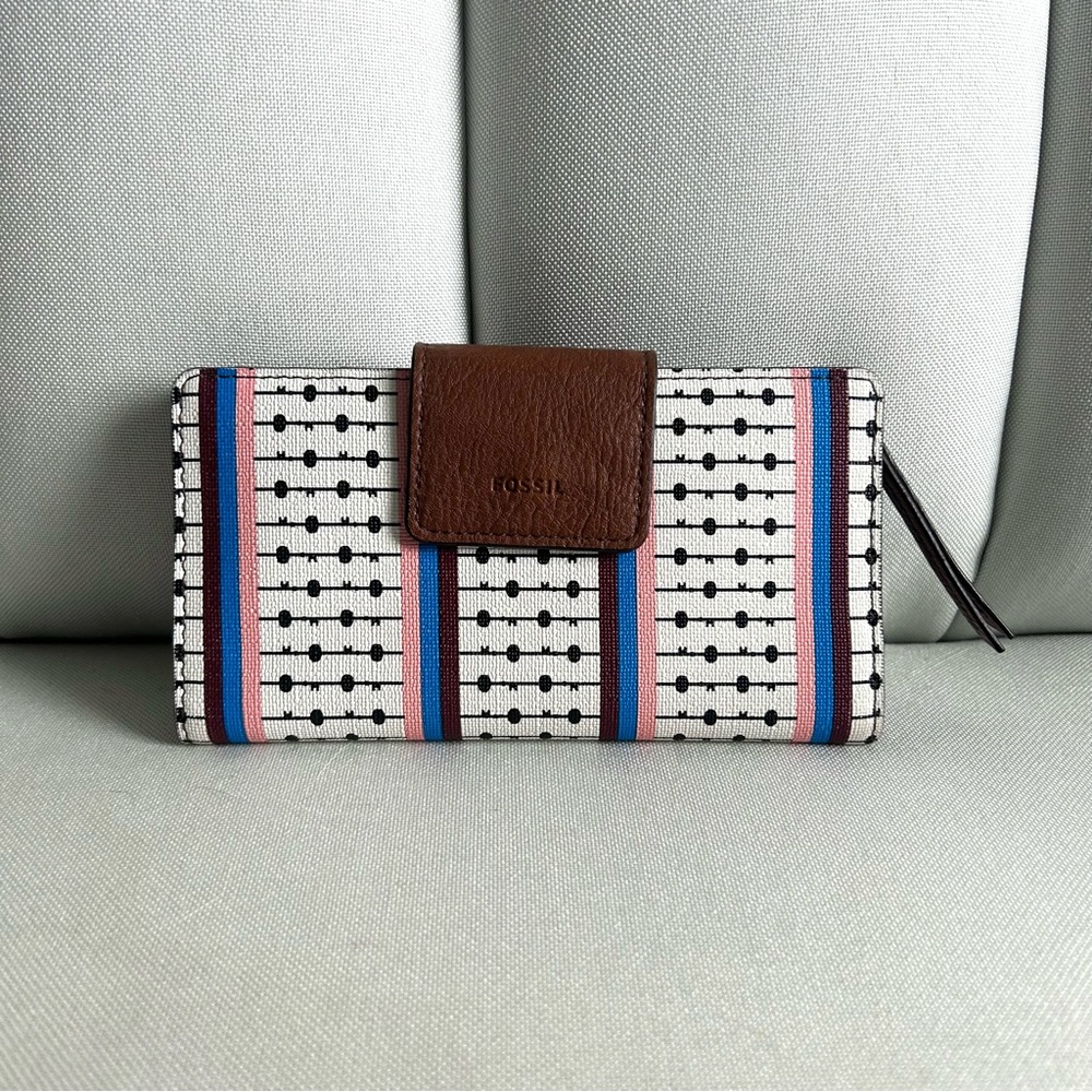 Pattern Fossil Tab Wallet - Picture 3 of 14